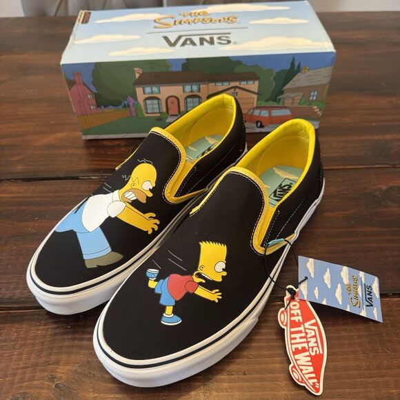 Vans x The Simpsons Classic Slip-On Homer and Bart Shoes main image 5